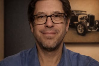 create a north american male voice over