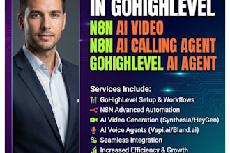 automation in gohighlevel n8n ai video n8n ai calling agent gohighlevel ai agent