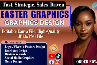 easter logo easter flyers brochures business cards social media graphics in 24hr
