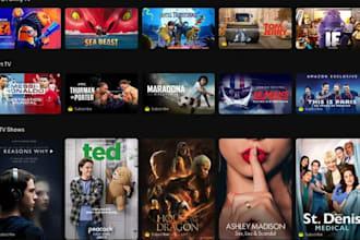 build iptv, vod smart TV streaming app for tizen, webos and android