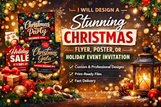 create eye catching christmas flyers and holiday event posters