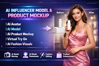 do ai model mockup virtual try on product image product photography ai avatar