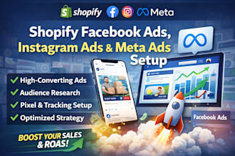 set up shopify facebook ads instagram ads campaign, meta ads