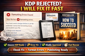 fix amazon kdp formatting errors and make your ebook publish ready