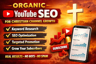 do organic youtube SEO for christian channel growth