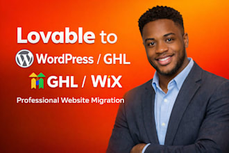 migrate or rebuild your lovable ai website to wordpress, ghl or wix