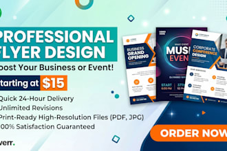 design a professional corporate flyer