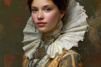 do renaissance art oil painting digital portrait