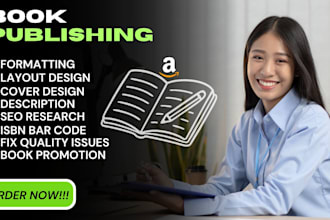 optimize amazon KDP book SEO, keywords, kindle ranking and author book design