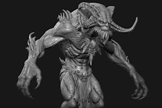 blender,zbrush beast sculpt,watertight mesh,3dstl,2dimage to 3dprint,real 3dnsfw