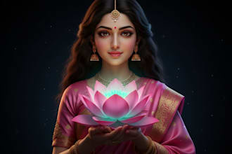 make realistic and premium spiritual concept art using ai