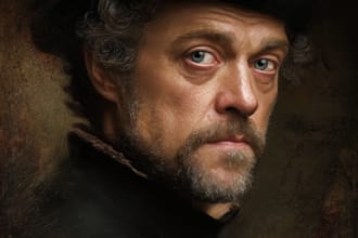 do renaissance art oil painting digital portrait
