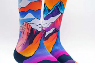 create a socks design