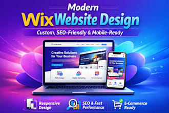 design a modern wix website, create and redesign wix business website