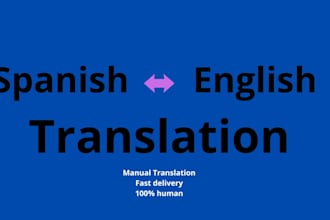 translate english to spanish and spanish to english professionally