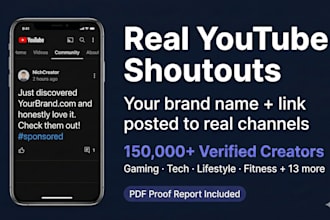get youtube creators to shoutout your brand