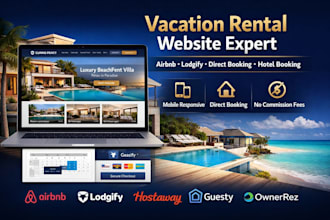 build vacation rental website, airbnb website, lodgify, direct booking website