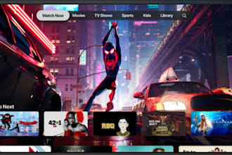 develop samsung tv app, ios app, live streaming app with epg, vod and panel
