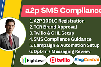 do a2p 10dlc, 10dlc registration, gohighlevel a2p, twilio a2p, tcr registration