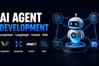 build ai agents with langchain, langgraph, crewai and rag