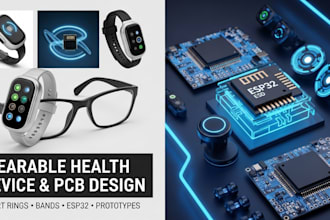 custom wearable health devices, smart rings, bands, glasses, and pcb design
