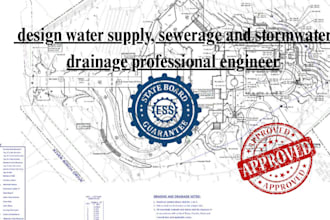 design water supply, sewerage and stormwater drainage professional engineer