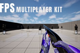 develop a multiplayer fps shooting game in unreal engine or unity