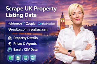 scrape property listing data from rightmove zoopla onthemarket realtor com
