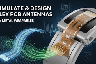 simulate and design flex pcb antennas for metal wearables