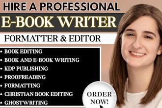 be christian ebook ghostwriter, devotional book editing nonfiction book writer