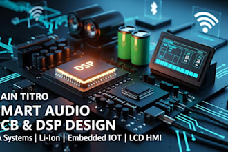 do smart audio pcb design, dsp, pa systems, li, and iot hmi