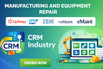 setup manufacturing equipment repair upkeep sap IBM emaint ultimo gomocha fiix