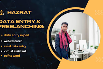 data entry and web research expert