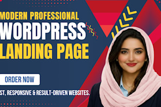 design modern landing page with conversion focused design