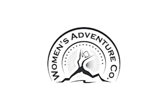 design clothing womens adventure company logo