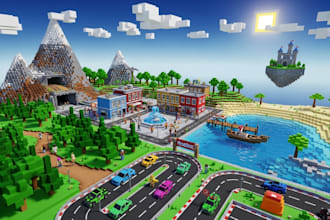 create full roblox game, lua scripting, UI map design, 3d model in roblox studio