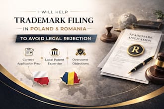 help trademark filing in poland and romania to avoid legal rejection