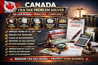 fix cra tax problems, late filings, penalties and corporate compliance issues