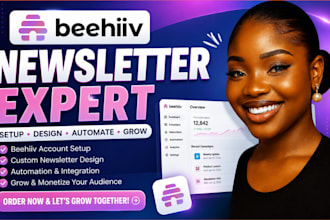 setup beehiiv newsletter beehiiv website email automation beehive landing page