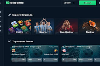 develop igaming website, sport bet website, slot, blackjack, crash game, bet web