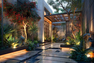 do landscape designing home garden high quality renderings