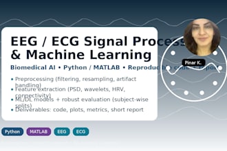 analyze eeg, ppg and ecg signals and build ml models