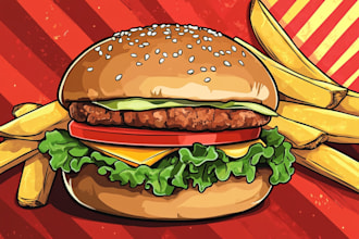 design food pop art of your food pop art