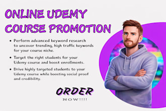 do udemy course promotion, udemy course marketing