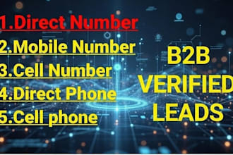 provide b2b leads with direct number, mobile number, phone number