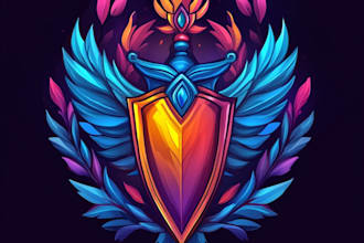 design awesome rpg fantasy or sci fi logo for you