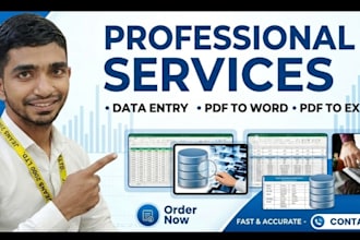do professional data entry and typing
