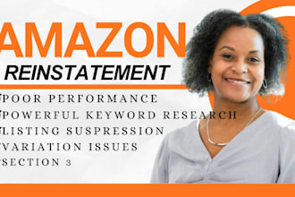 fix amazon account health issues , listing and account reinstatement