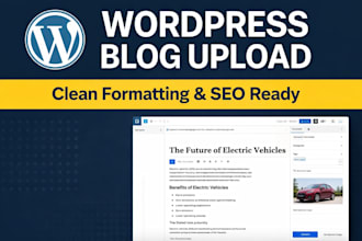 upload and format wordpress blog posts with SEO structure