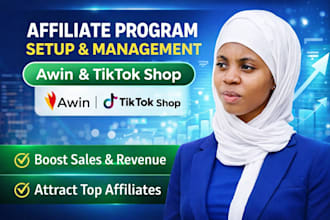 setup and manage your affiliate marketing program on awin and tiktok shop